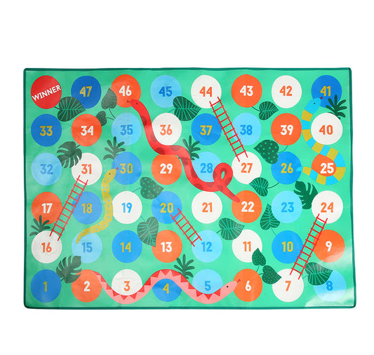 HKM-976915 Non-Slip Educational Crawling and Climbing Mat for Infants - 1.3x1.6m Fabric Play Area