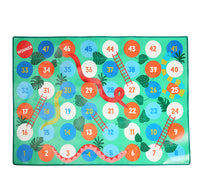 HKM-976915 Non-Slip Educational Crawling and Climbing Mat for Infants - 1.3x1.6m Fabric Play Area