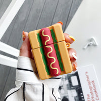 HKM-976979 Creative Hot Dog Bread Earphone Sleeve for iPhone Models