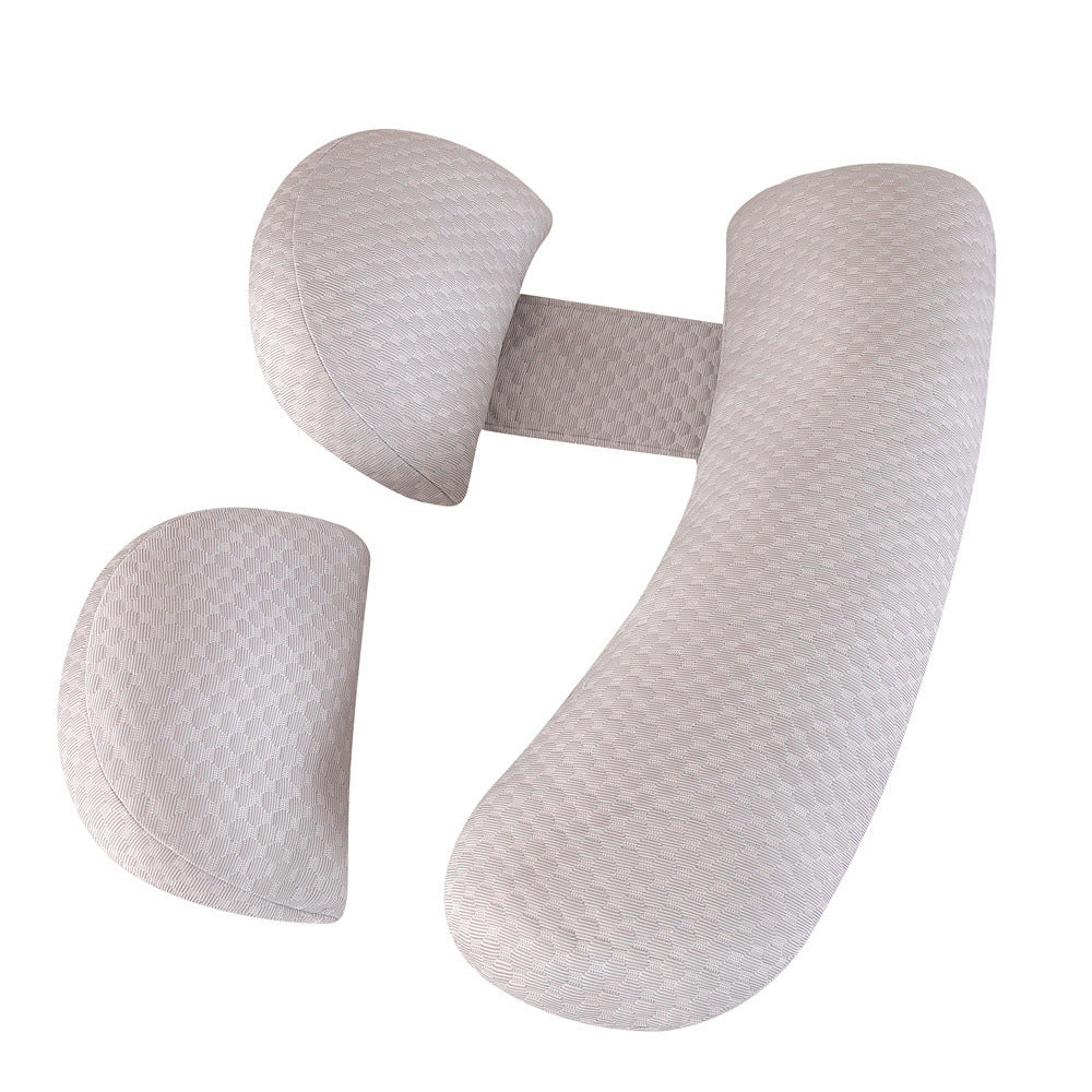 HKM-977043 Maternity U-Shape Support Pillow - Adjustable Multi-Functional Pregnancy and Nursing Cushion