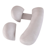 HKM-977043 Maternity U-Shape Support Pillow - Adjustable Multi-Functional Pregnancy and Nursing Cushion