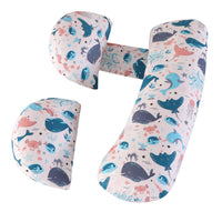 HKM-977043 Maternity U-Shape Support Pillow - Adjustable Multi-Functional Pregnancy and Nursing Cushion