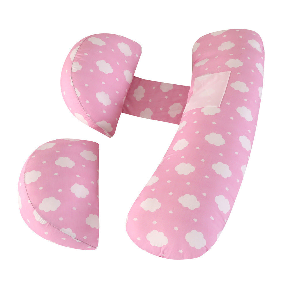 HKM-977043 Maternity U-Shape Support Pillow - Adjustable Multi-Functional Pregnancy and Nursing Cushion