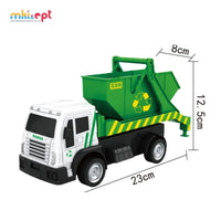 HKM-977043 Stylish Green Remote Control Sanitation Truck Toy for Ages 2 to 7
