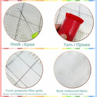 HKM-977235 Wool Three-Dimensional Cartoon Cross Stitch Pillow Cover, 40x40cm, DIY Material Kit