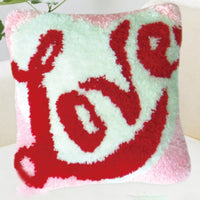 HKM-977235 Wool Three-Dimensional Cartoon Cross Stitch Pillow Cover, 40x40cm, DIY Material Kit