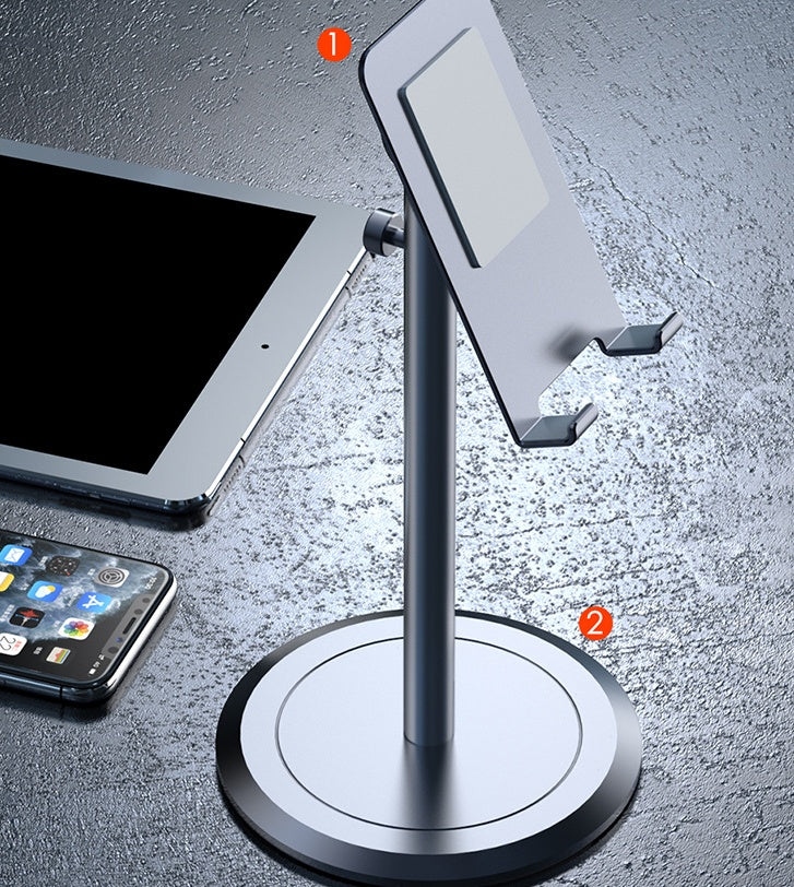 HKM-977299 Telescopic Aluminum Alloy Desktop Bracket for Mobile Devices and Tablets