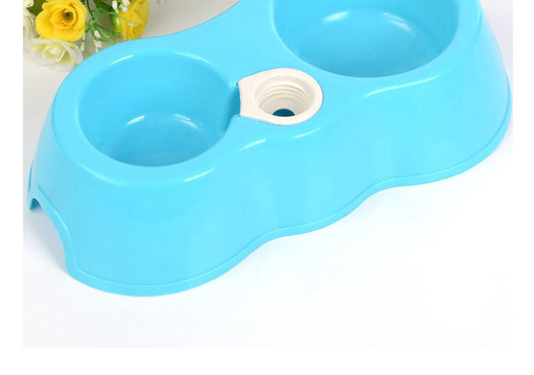 HKM-977747 Durable Shatter-Resistant Dog and Cat Bowl Set with Water Dispenser – Multi-Color Options Available