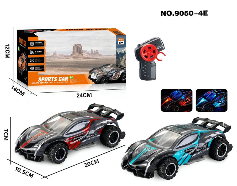 HKM-977811 2.4G Remote Control Alloy Racing Car 1:24 Scale High-Speed Drift Vehicle for Kids Ages 5 and Up