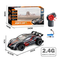 HKM-977811 2.4G Remote Control Alloy Racing Car 1:24 Scale High-Speed Drift Vehicle for Kids Ages 5 and Up