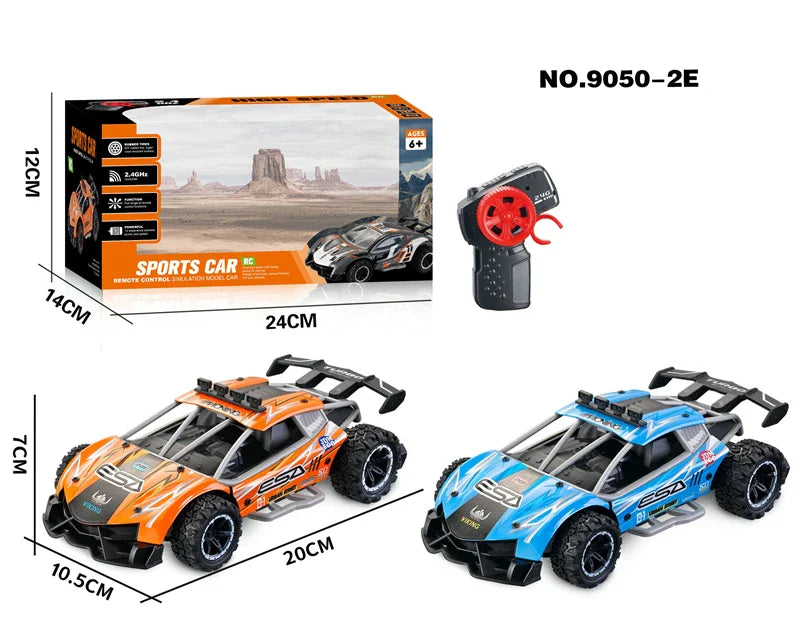 HKM-977811 2.4G Remote Control Alloy Racing Car 1:24 Scale High-Speed Drift Vehicle for Kids Ages 5 and Up