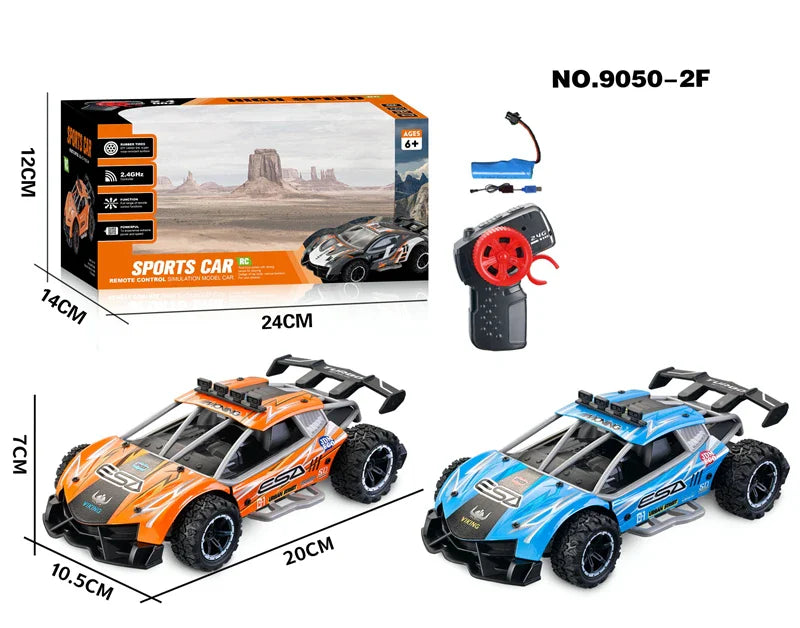 HKM-977811 2.4G Remote Control Alloy Racing Car 1:24 Scale High-Speed Drift Vehicle for Kids Ages 5 and Up