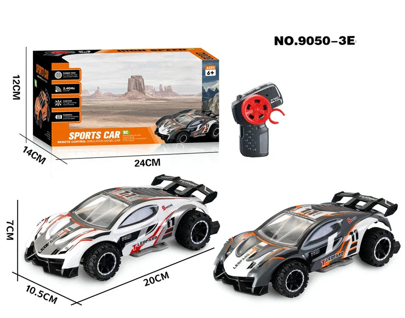 HKM-977811 2.4G Remote Control Alloy Racing Car 1:24 Scale High-Speed Drift Vehicle for Kids Ages 5 and Up