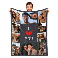HKM-978067 Custom Flannel Blanket with Photo Print - Multiple Sizes Available