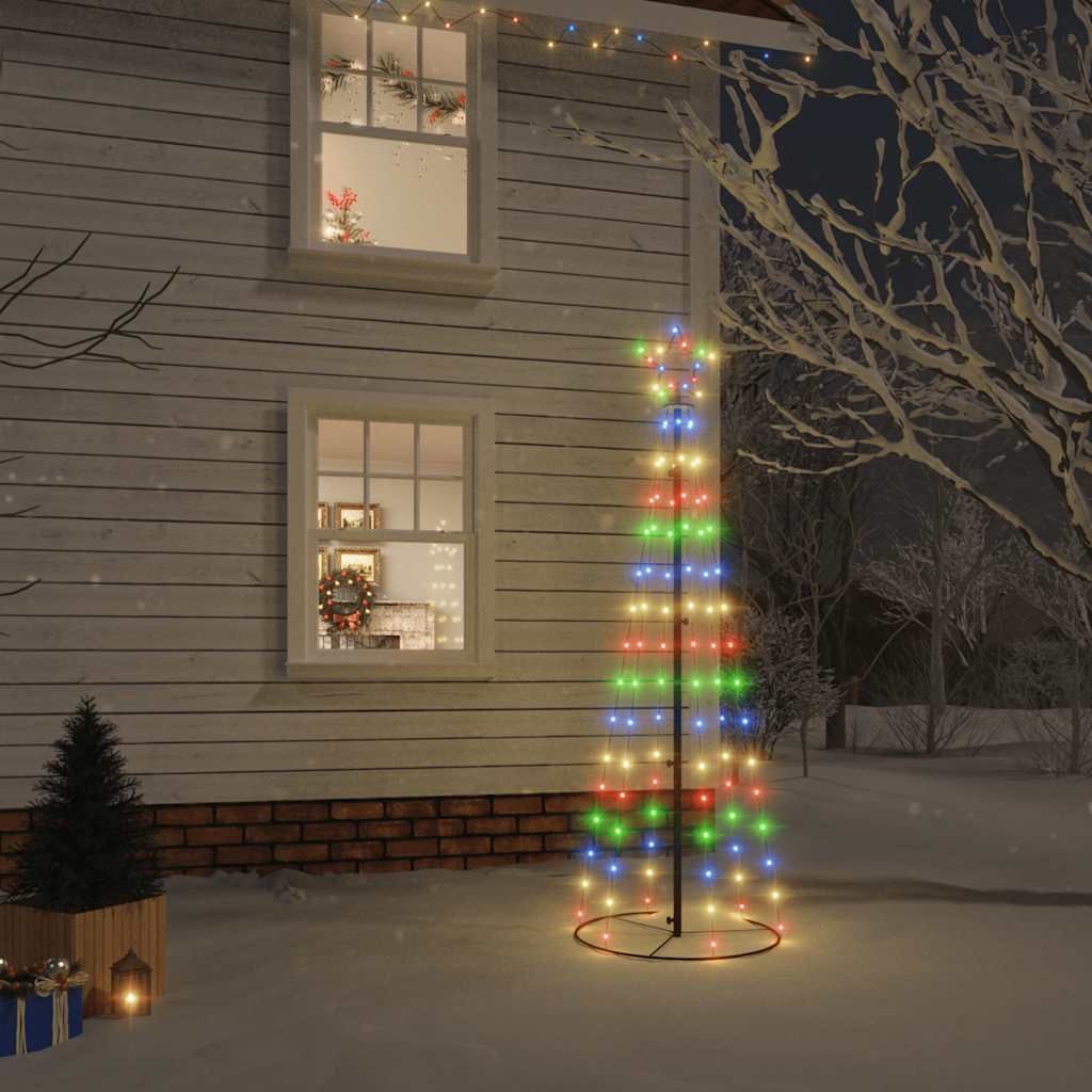 HKM-978195 Illuminated Cone-Shaped LED Christmas Tree with 108 Warm White Lights