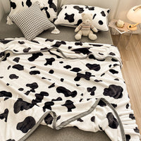 HKM-978387 Cartoon Anime Double-Sided Milk Velvet Blanket, 150x200cm, Anti-Static and Lint-Free