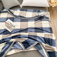 HKM-978387 Cartoon Anime Double-Sided Milk Velvet Blanket, 150x200cm, Anti-Static and Lint-Free