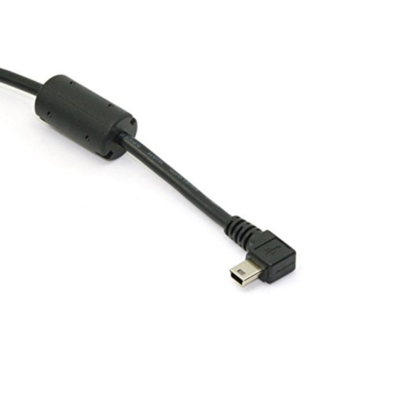HKM-978579 Mini USB Male to USB 2.0 Male Data Cable - Thick Black Elbow Design