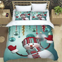 HKM-978707 Digital Printing Brushed Cloth Bedding Set with Quilt Cover and Pillowcase - Multiple Sizes Available