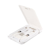 HKM-978771 Multi-Function 6-in-1 Portable Data Cable Business Card Holder with Fast Charging and Multiple Interfaces