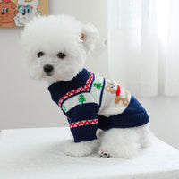 HKM-978963 Forest Bear Pattern Dog Sweater - Casual Pet Clothing in Multiple Sizes