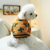 HKM-978963 Forest Bear Pattern Dog Sweater - Casual Pet Clothing in Multiple Sizes