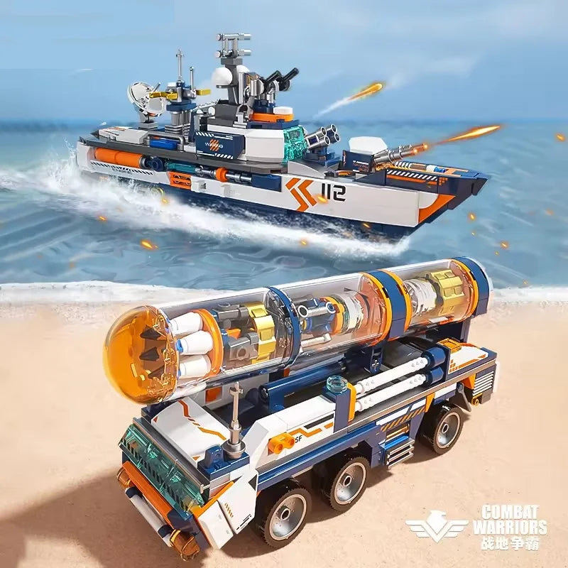 Cyber War Machine Building Block Set – 50 Pieces Educational Toy for Kids Ages 2-14