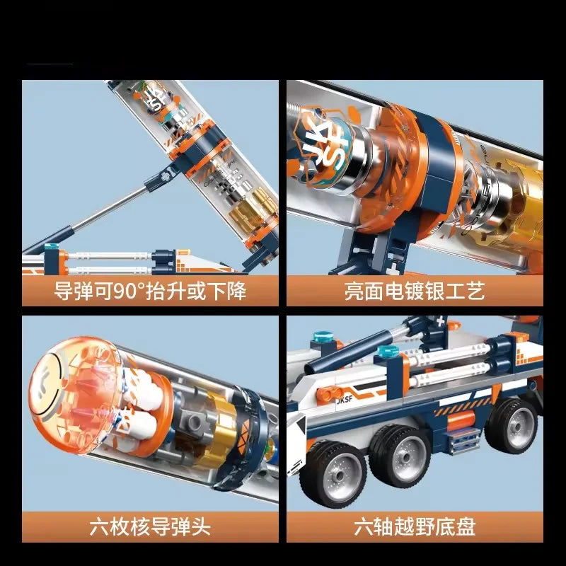 Cyber War Machine Building Block Set – 50 Pieces Educational Toy for Kids Ages 2-14