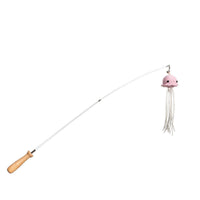 HKM-979027 Telescopic Cat Teaser Wand with Steel Wire and Bell for Engaging Playtime