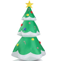 HKM-979155 6.9 FT Lighted Inflatable Christmas Tree Decoration with LED Lights for Yard and Garden Holiday Decor
