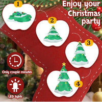 HKM-979155 6.9 FT Lighted Inflatable Christmas Tree Decoration with LED Lights for Yard and Garden Holiday Decor