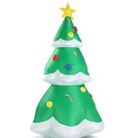 HKM-979155 6.9 FT Lighted Inflatable Christmas Tree Decoration with LED Lights for Yard and Garden Holiday Decor