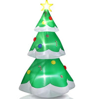 HKM-979155 6.9 FT Lighted Inflatable Christmas Tree Decoration with LED Lights for Yard and Garden Holiday Decor