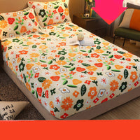 HKM-979219 Warm Coral Fleece Cartoon Bed Sheets – Non-slip, Various Sizes and Patterns Available