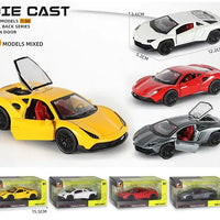 HKM-979347 Diecast 1:36 Scale Alloy Toy Car for Children Ages 2 and Up, Non-Battery Powered Vehicle