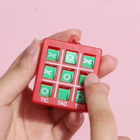 HKM-979539 Tic-Tac-Toe Keychain for Mini Backpacks - Durable Plastic Keyholder for Kids