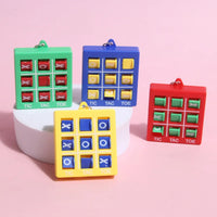 HKM-979539 Tic-Tac-Toe Keychain for Mini Backpacks - Durable Plastic Keyholder for Kids
