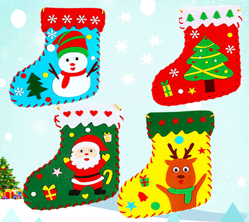 HKM-979667 Creative Handmade Christmas Gift Bag Material Package for Children – Assorted Candy Bags and Handbags