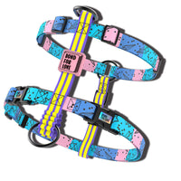HKM-979731 Adjustable Soft Nylon Dog Harness Vest with Leash for Large Dogs