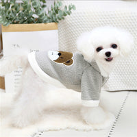 HKM-979731 Cozy Cartoon Bear Hooded Sweater for Small and Medium Dogs and Cats