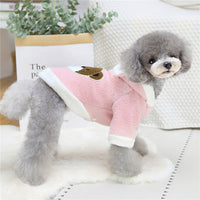 HKM-979731 Cozy Cartoon Bear Hooded Sweater for Small and Medium Dogs and Cats
