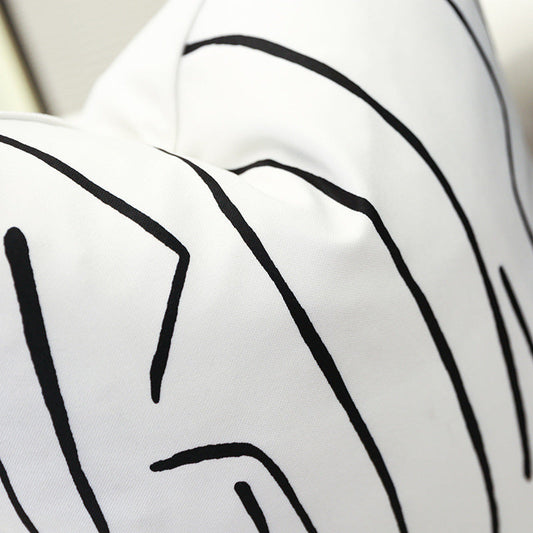 HKM-979923 Nordic Style Striped Cotton and Hemp Pillow Cushion in Multiple Sizes