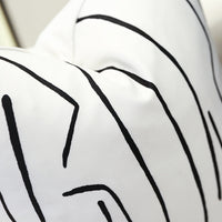 HKM-979923 Nordic Style Striped Cotton and Hemp Pillow Cushion in Multiple Sizes