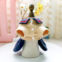 HKM-979987 Navy Blue Bow Skirt for Pets - Cute Cat and Dog Costume, Princess Style