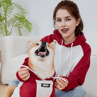 HKM-980115 Cozy Cotton Dog Hoody for Autumn and Winter in Wine Red, Multiple Sizes Available