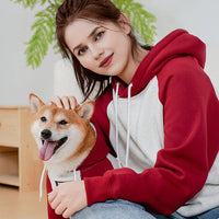 HKM-980115 Cozy Cotton Dog Hoody for Autumn and Winter in Wine Red, Multiple Sizes Available