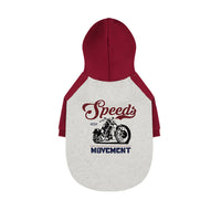 HKM-980115 Cozy Cotton Dog Hoody for Autumn and Winter in Wine Red, Multiple Sizes Available
