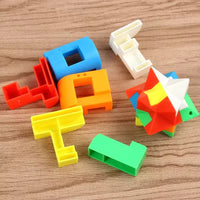 HKM-980115 Luban Lock Puzzle Toy - 12 Styles Unlock Ball for IQ Development and Keychain Decoration