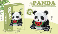 HKM-980179 Cute Mini Panda Building Blocks DIY Model Plastic Toy for Kids