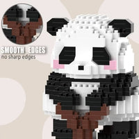 HKM-980179 Cute Mini Panda Building Blocks DIY Model Plastic Toy for Kids